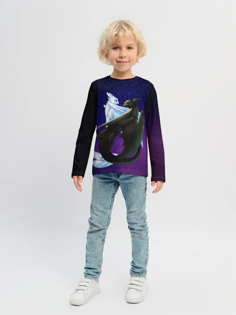 Детский лонгслив / Как приручить дракона