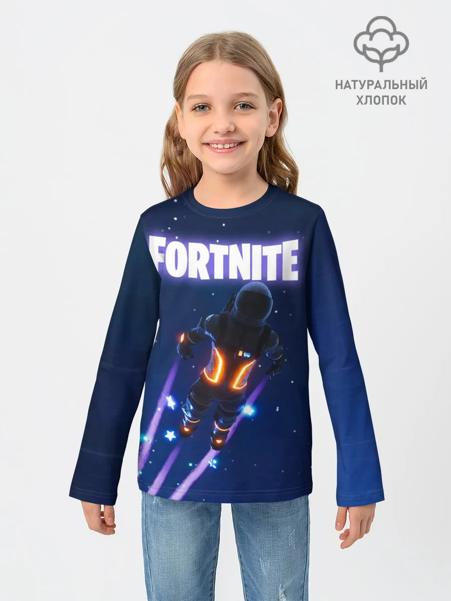 Детский лонгслив / Dark Voyager Fortnite