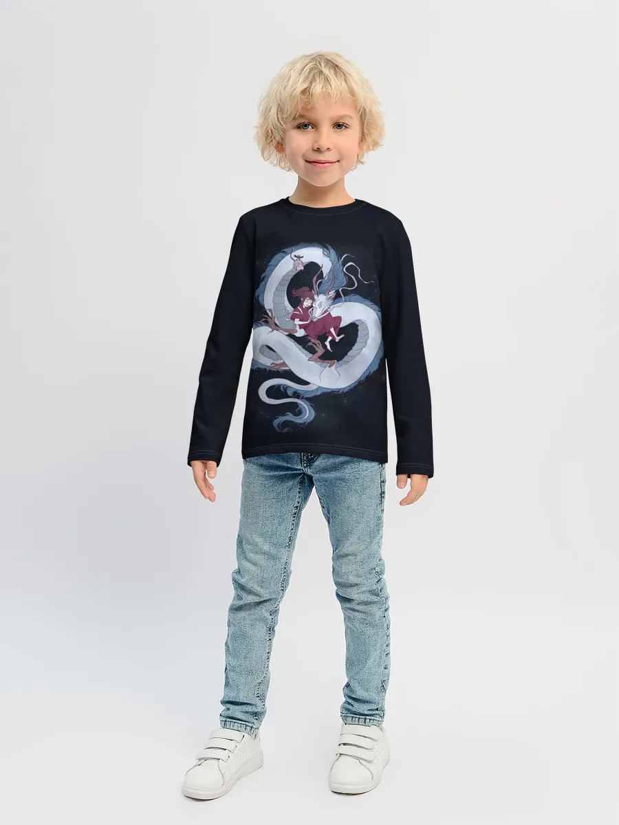 Детский лонгслив / Нежность дракона и Тихиро