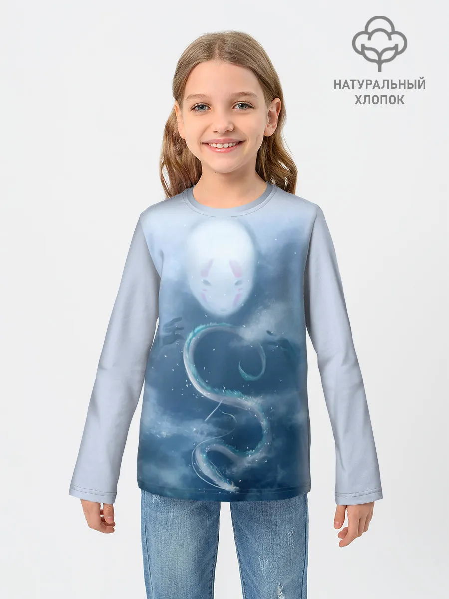 Детский лонгслив / Безликий бог следит за Хаку