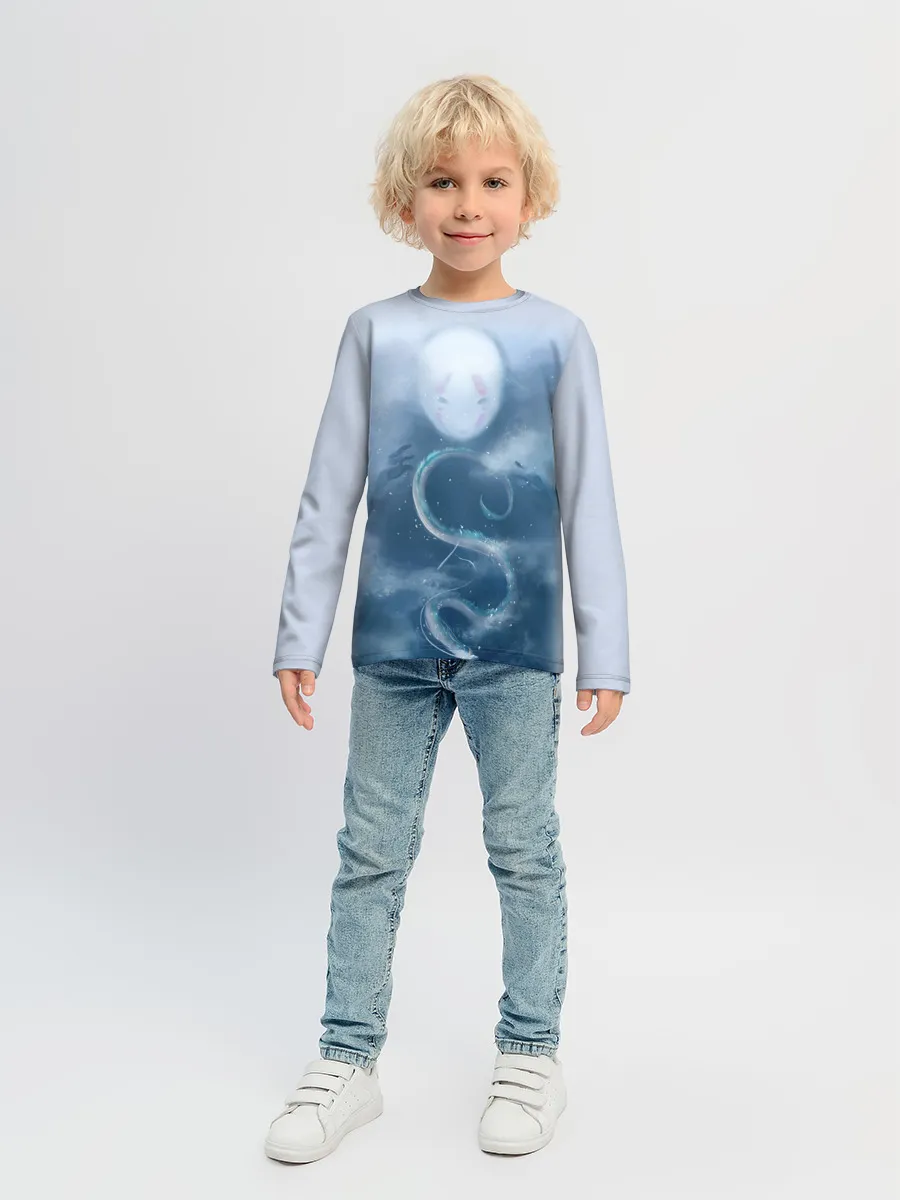 Детский лонгслив / Безликий бог следит за Хаку