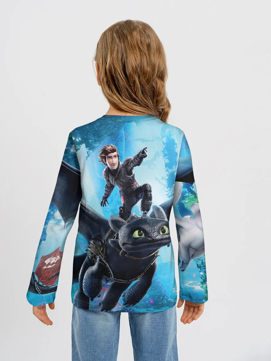 Детский лонгслив / Как приручить дракона 3