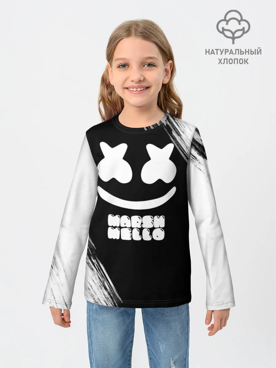 Детский лонгслив / Marshmello 4