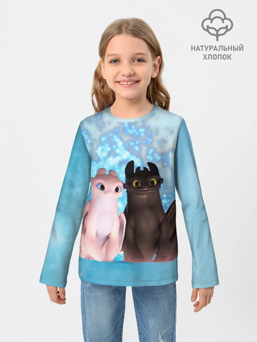 Детский лонгслив / ночная фурия