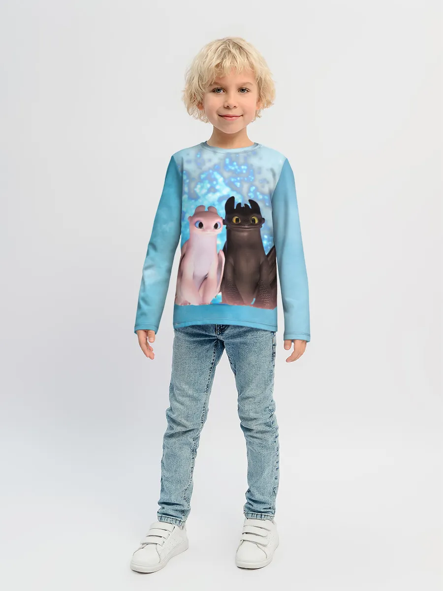 Детский лонгслив / ночная фурия