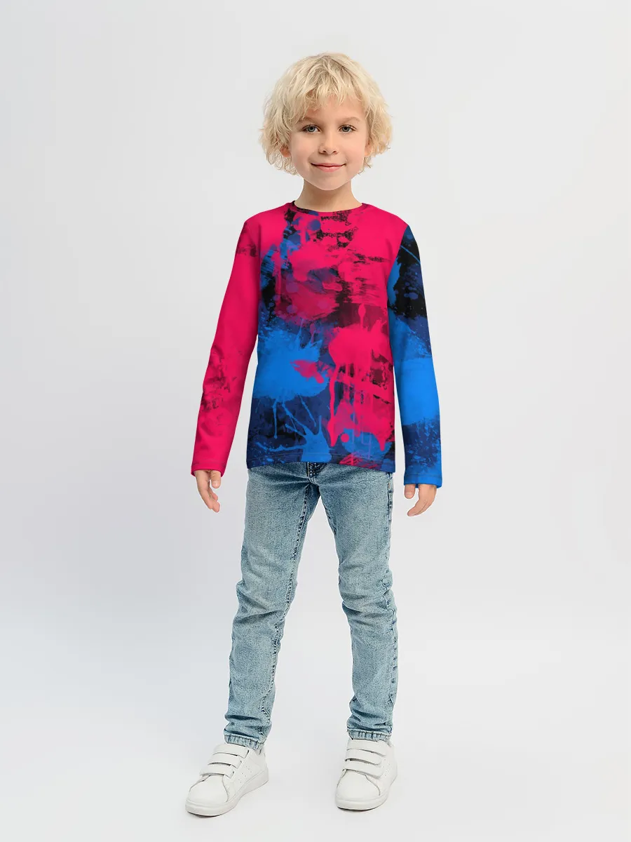 Детский лонгслив / Буря красок