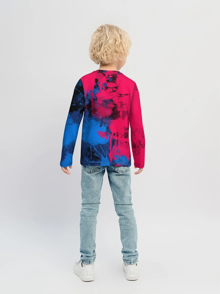 Детский лонгслив / Буря красок