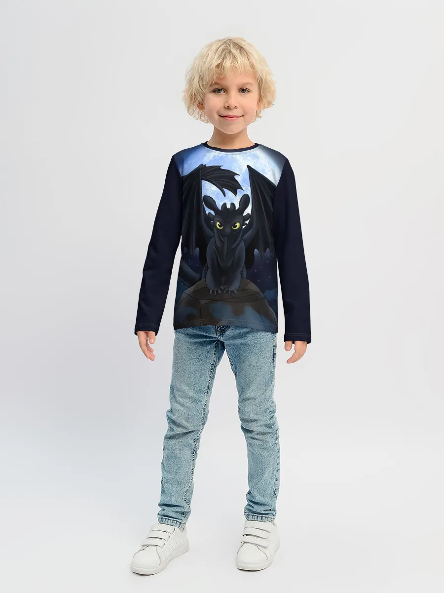 Детский лонгслив / ночная фурия