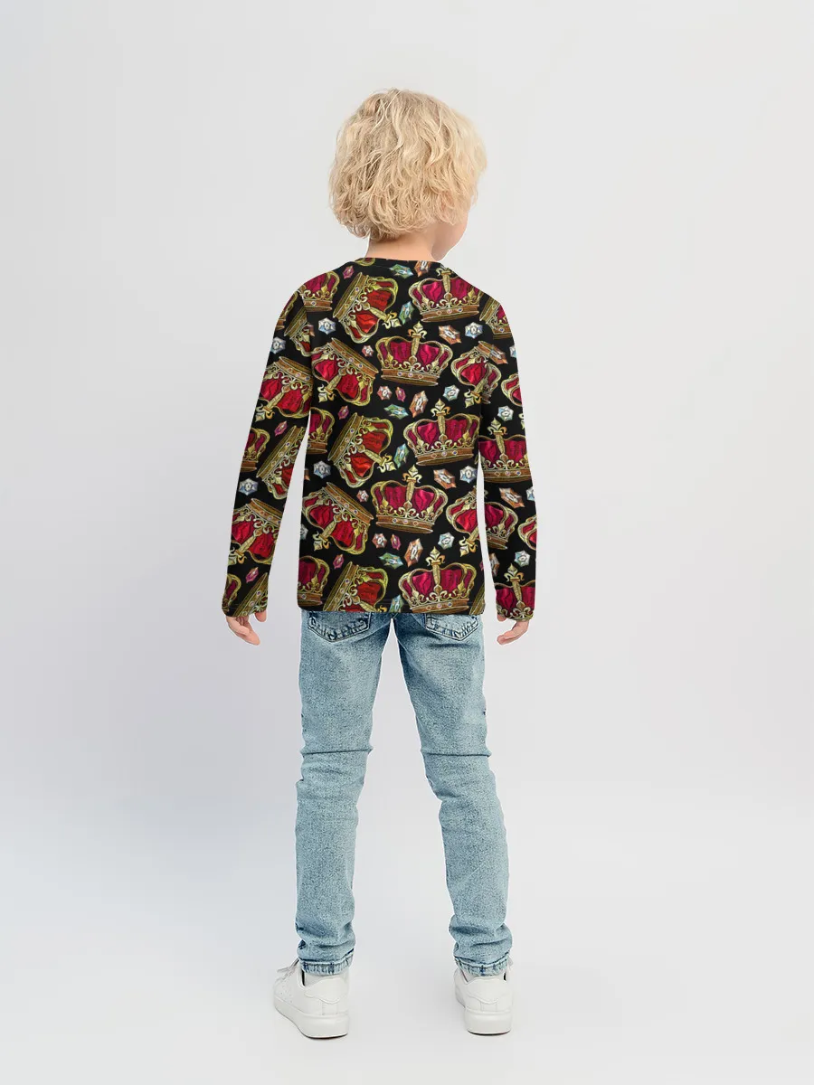 Детский лонгслив / Короны