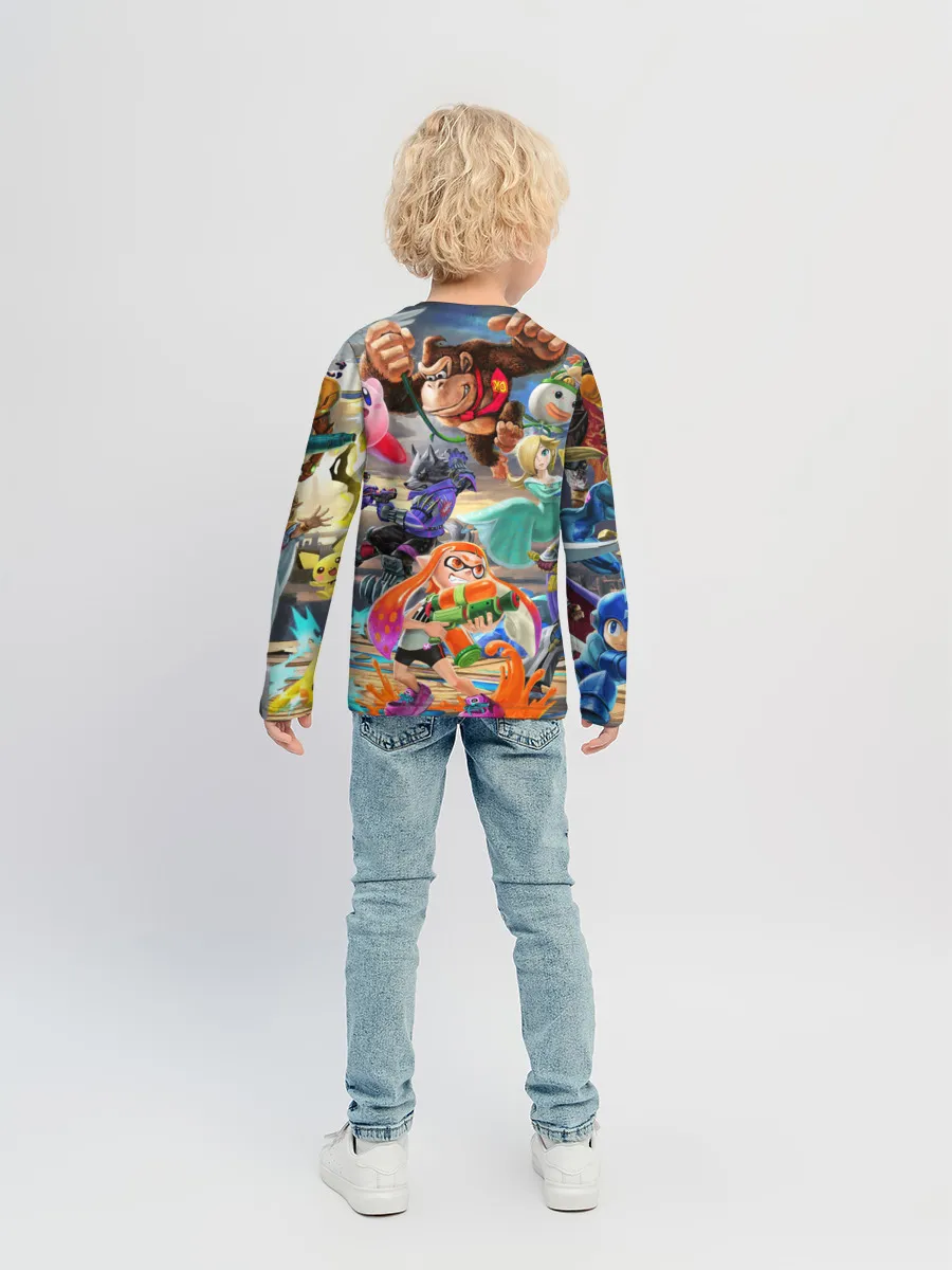 Детский лонгслив / Super Smash Bros ultimate