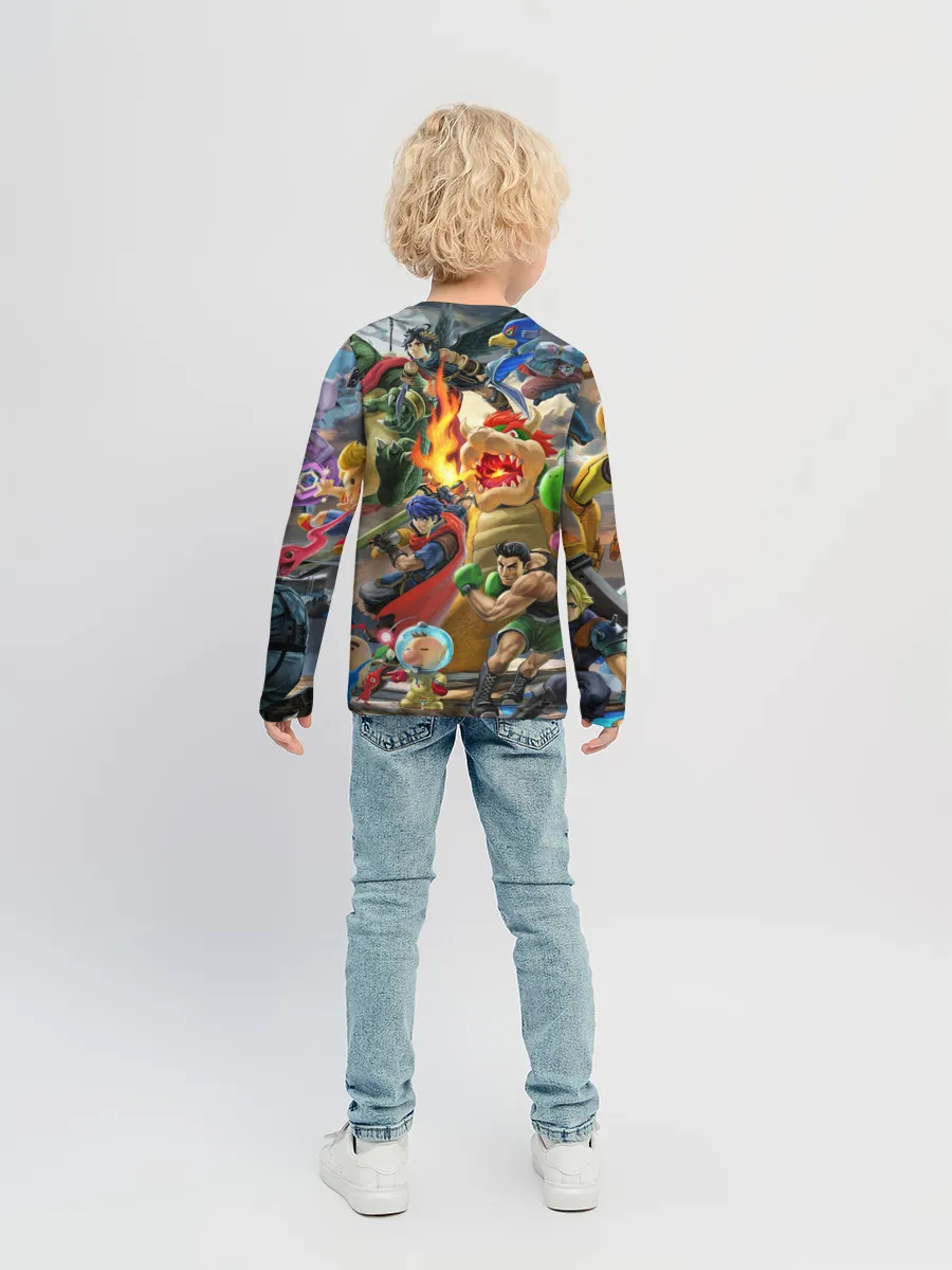 Детский лонгслив / Super Smash Bros ultimate