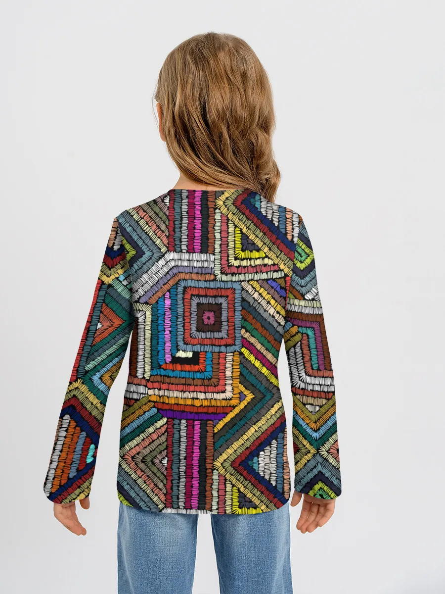 Детский лонгслив / Этнический орнамент