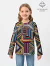 Детский лонгслив / Этнический орнамент