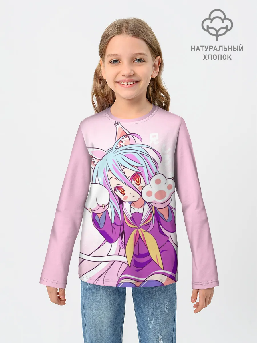 Детский лонгслив / аниме лапки