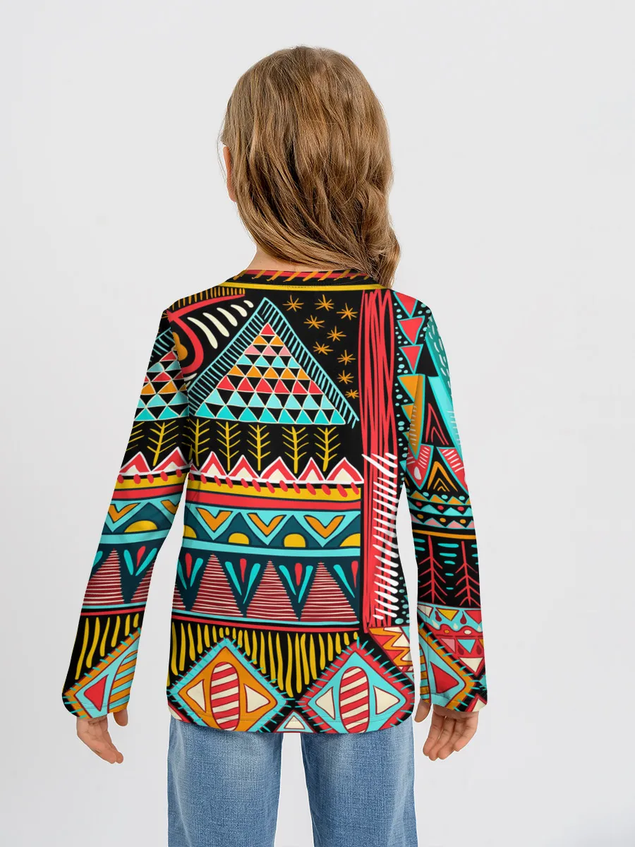 Детский лонгслив / Африканский стиль