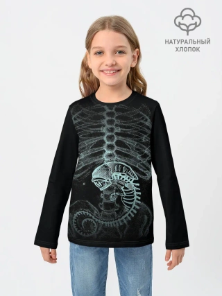 Детский лонгслив / Чужой на Рентгене