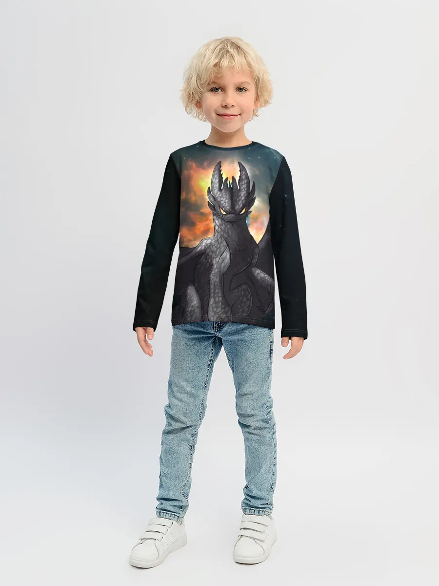 Детский лонгслив / Night Fury
