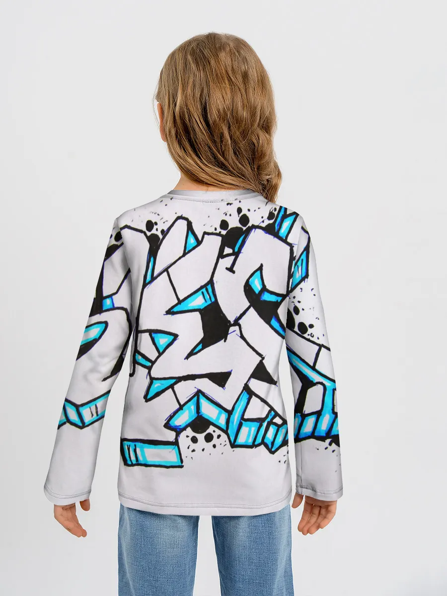 Детский лонгслив / Граффити