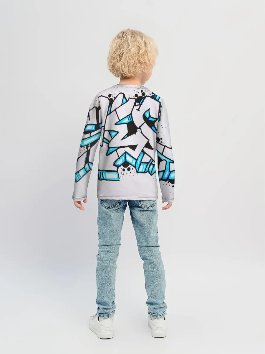 Детский лонгслив / Граффити