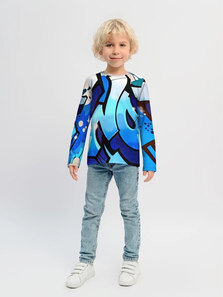 Детский лонгслив / wow graffiti