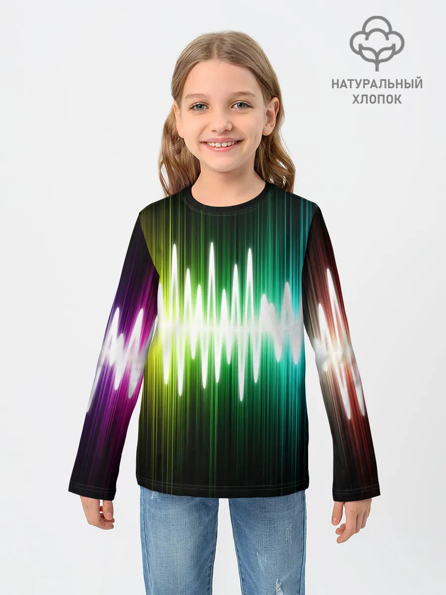 Детский лонгслив / music