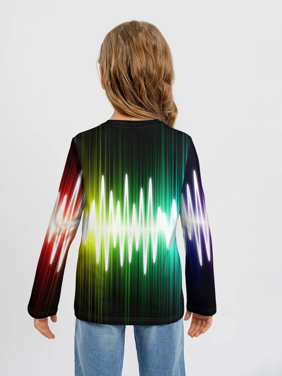 Детский лонгслив / music