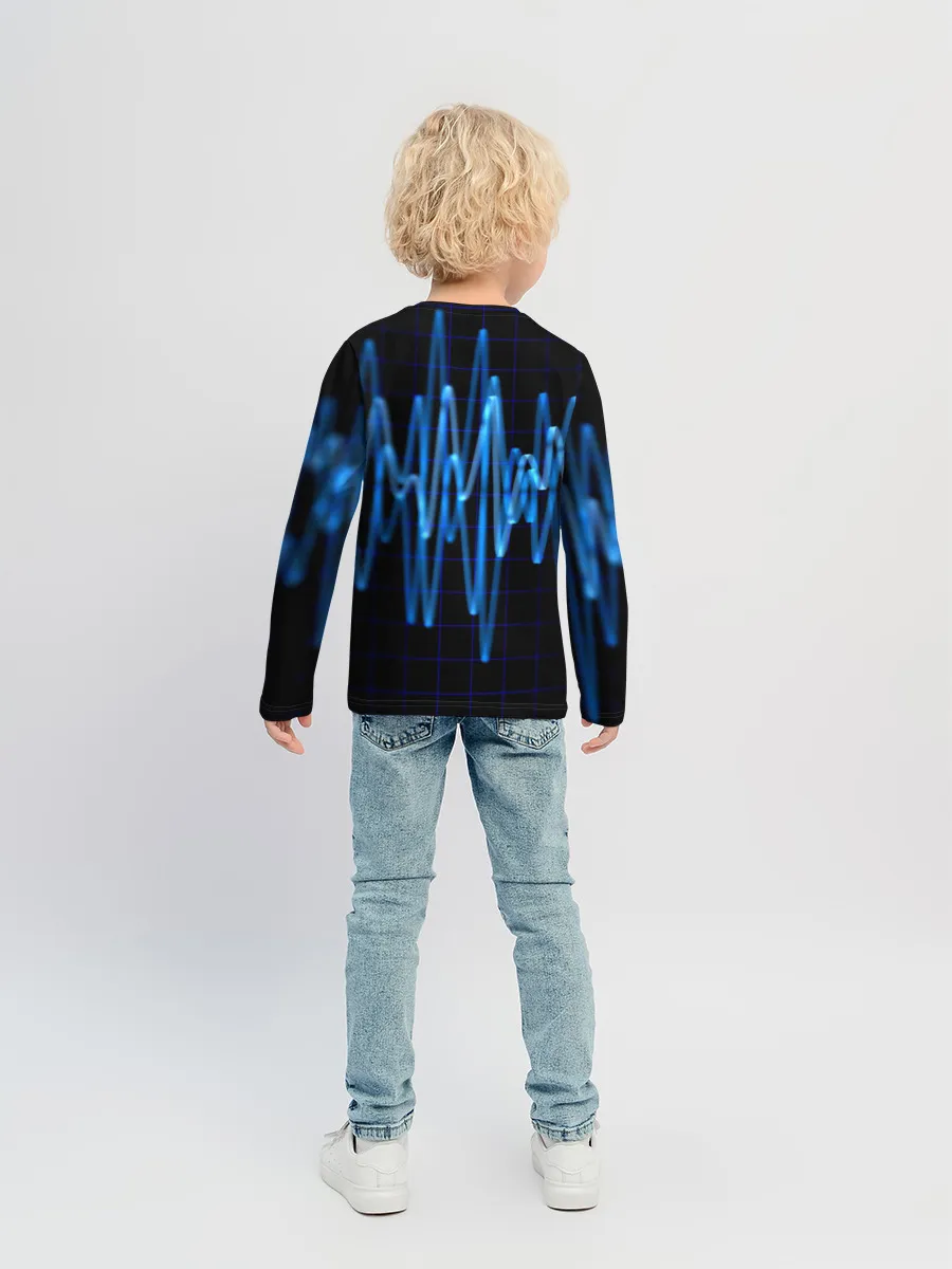 Детский лонгслив / Электро стиль