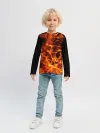 Детский лонгслив / огонь