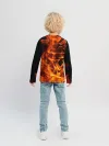 Детский лонгслив / огонь