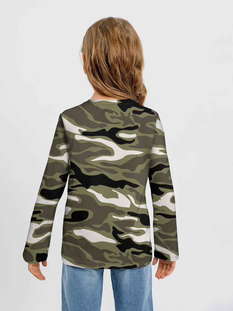 Детский лонгслив / Камуфляж
