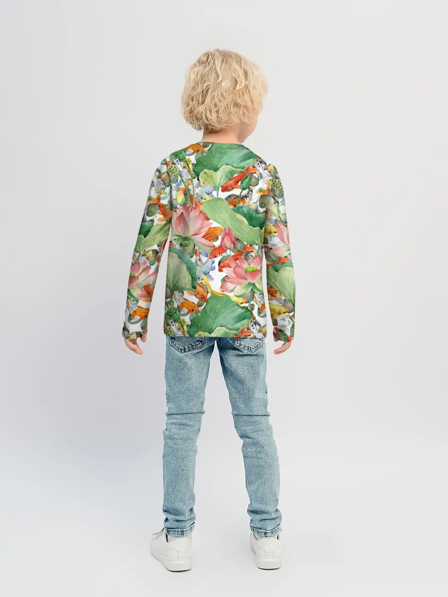 Детский лонгслив / Карпы кои