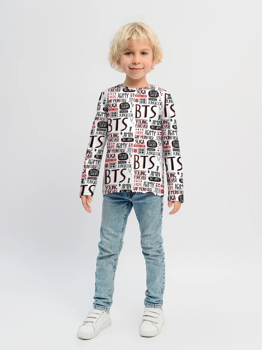 Детский лонгслив / BTS Collage