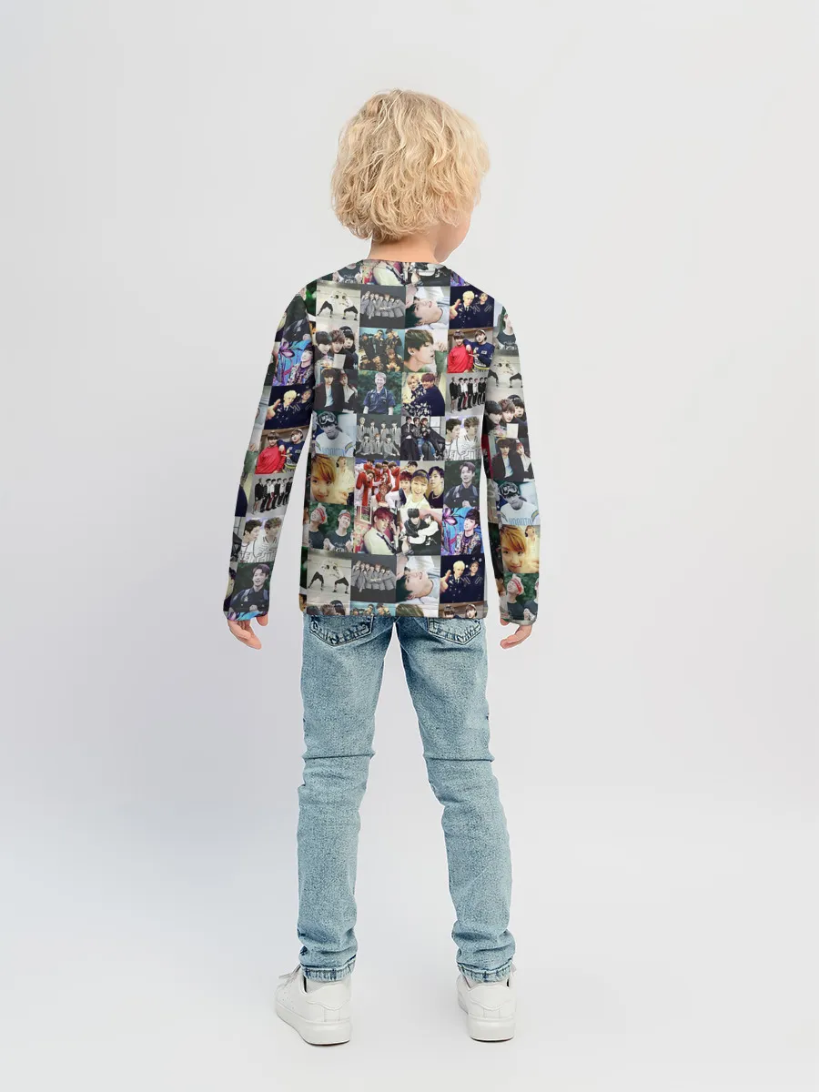 Детский лонгслив / BTS Collage