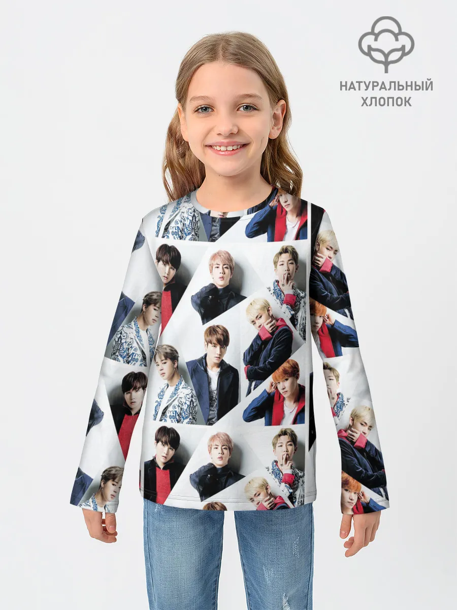 Детский лонгслив / BTS COLLAGE