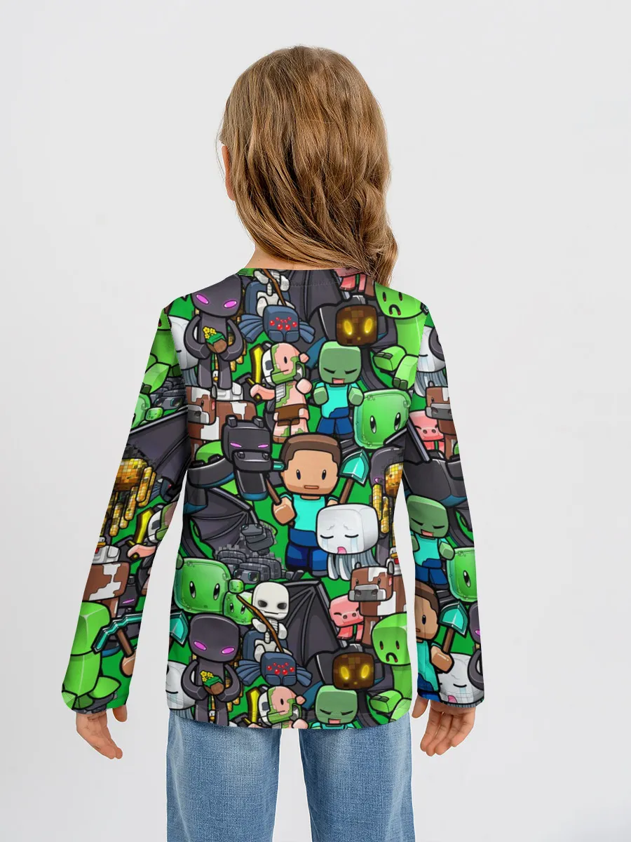 Детский лонгслив / Майнкрафт