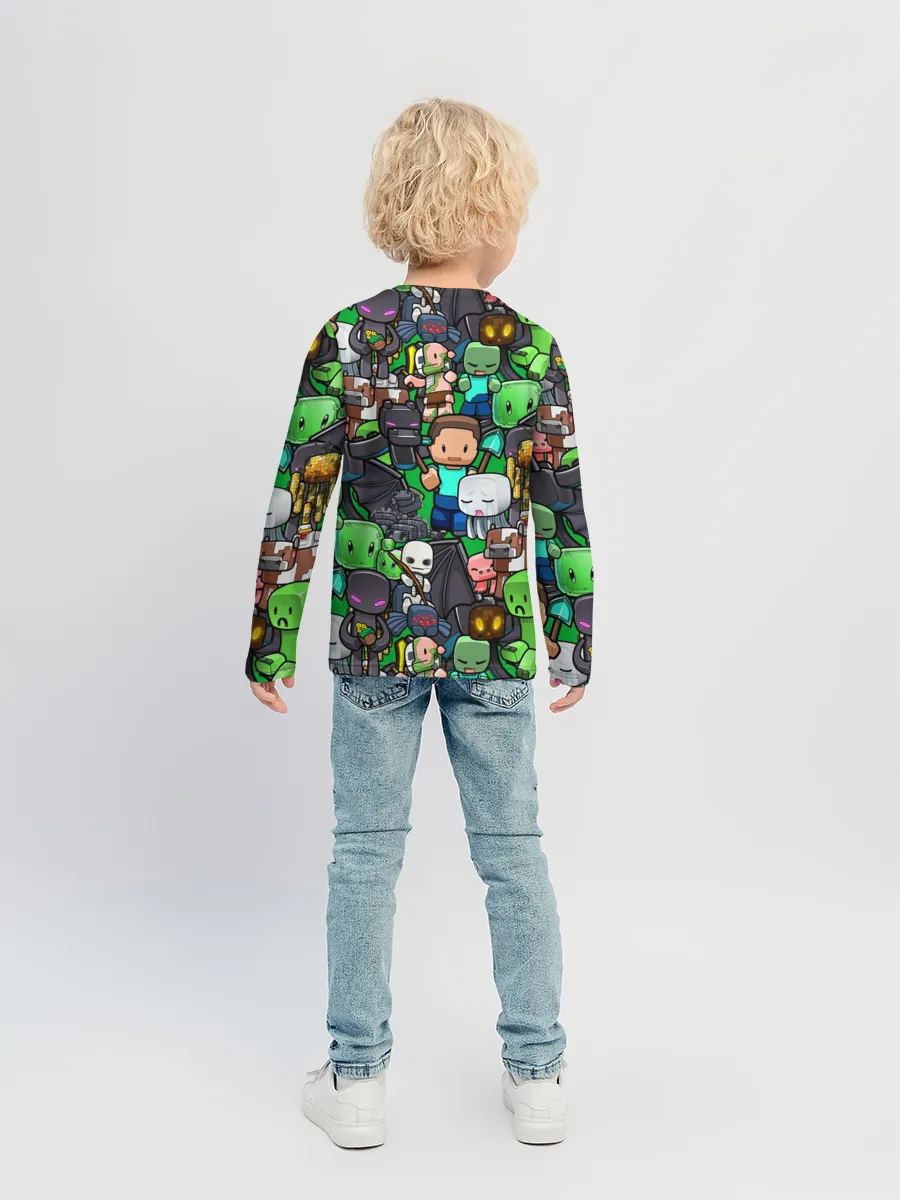 Детский лонгслив / Майнкрафт