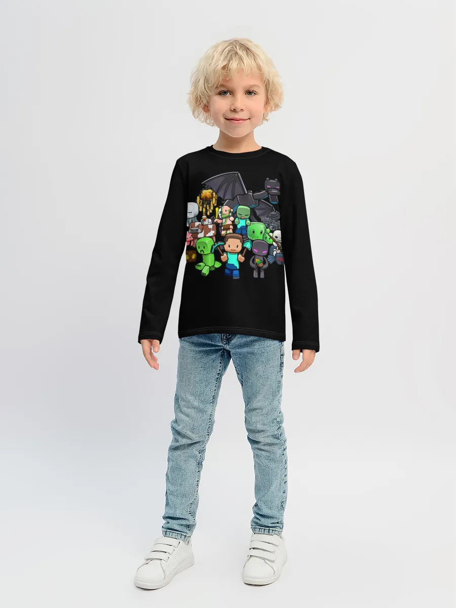 Детский лонгслив / Майнкрафт