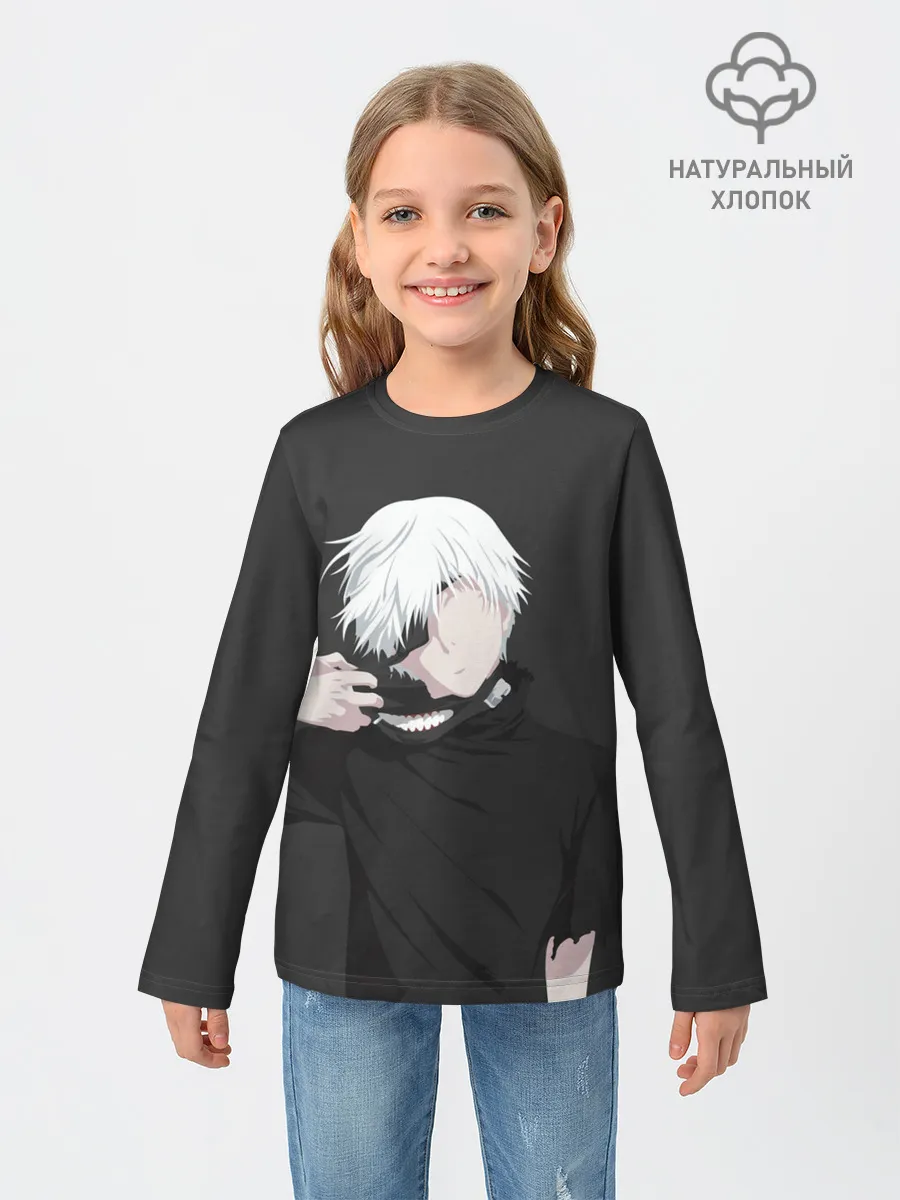 Детский лонгслив / Kaneki Ken снимает маску