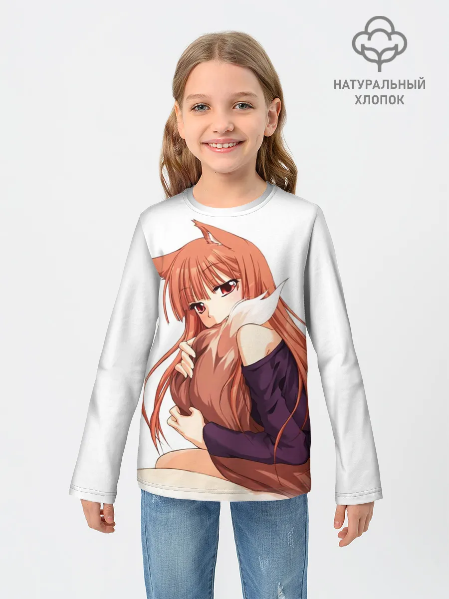 Детский лонгслив / Волчица и пряности