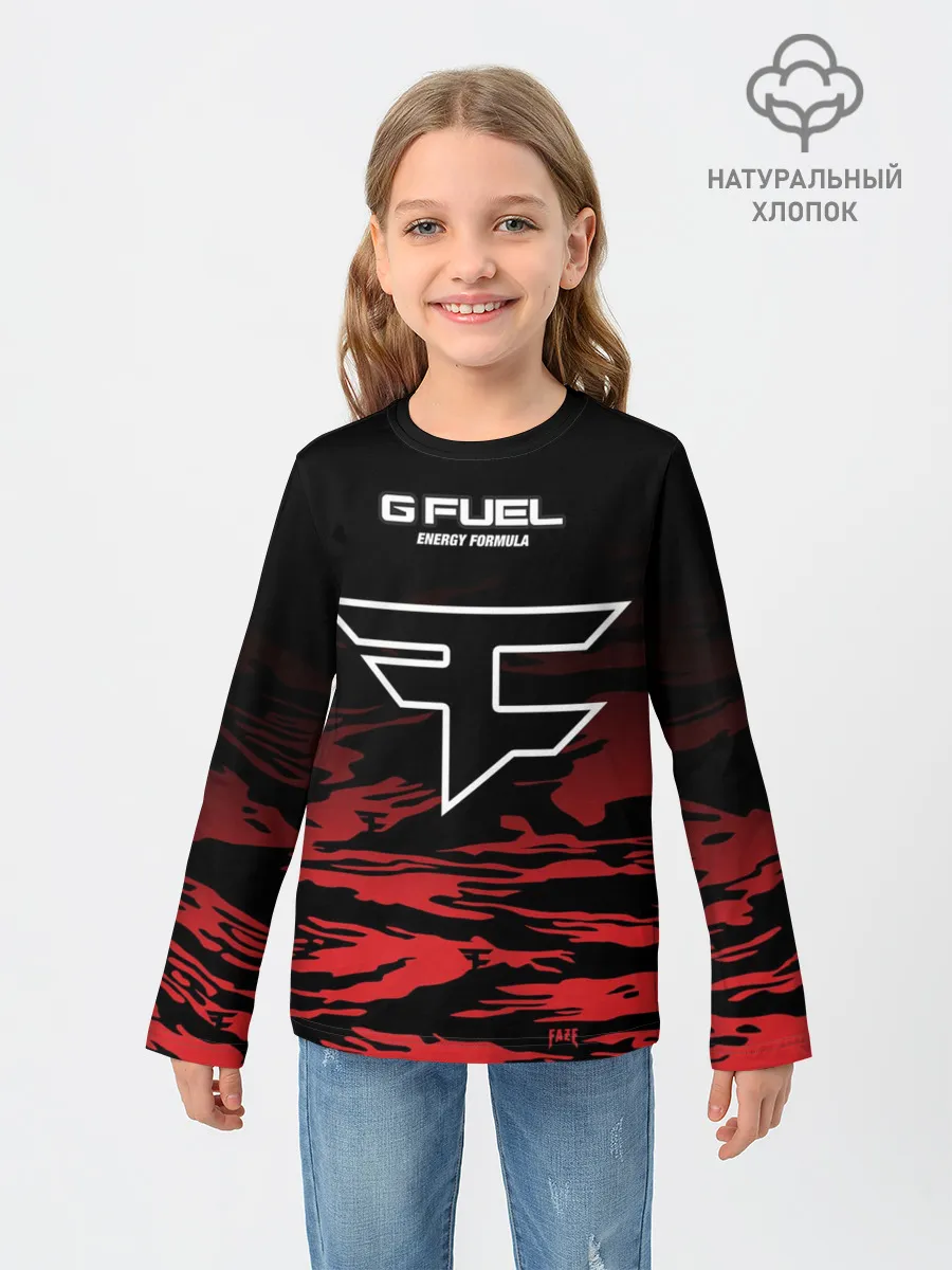 Детский лонгслив / Faze clan - Jersey pro 2019