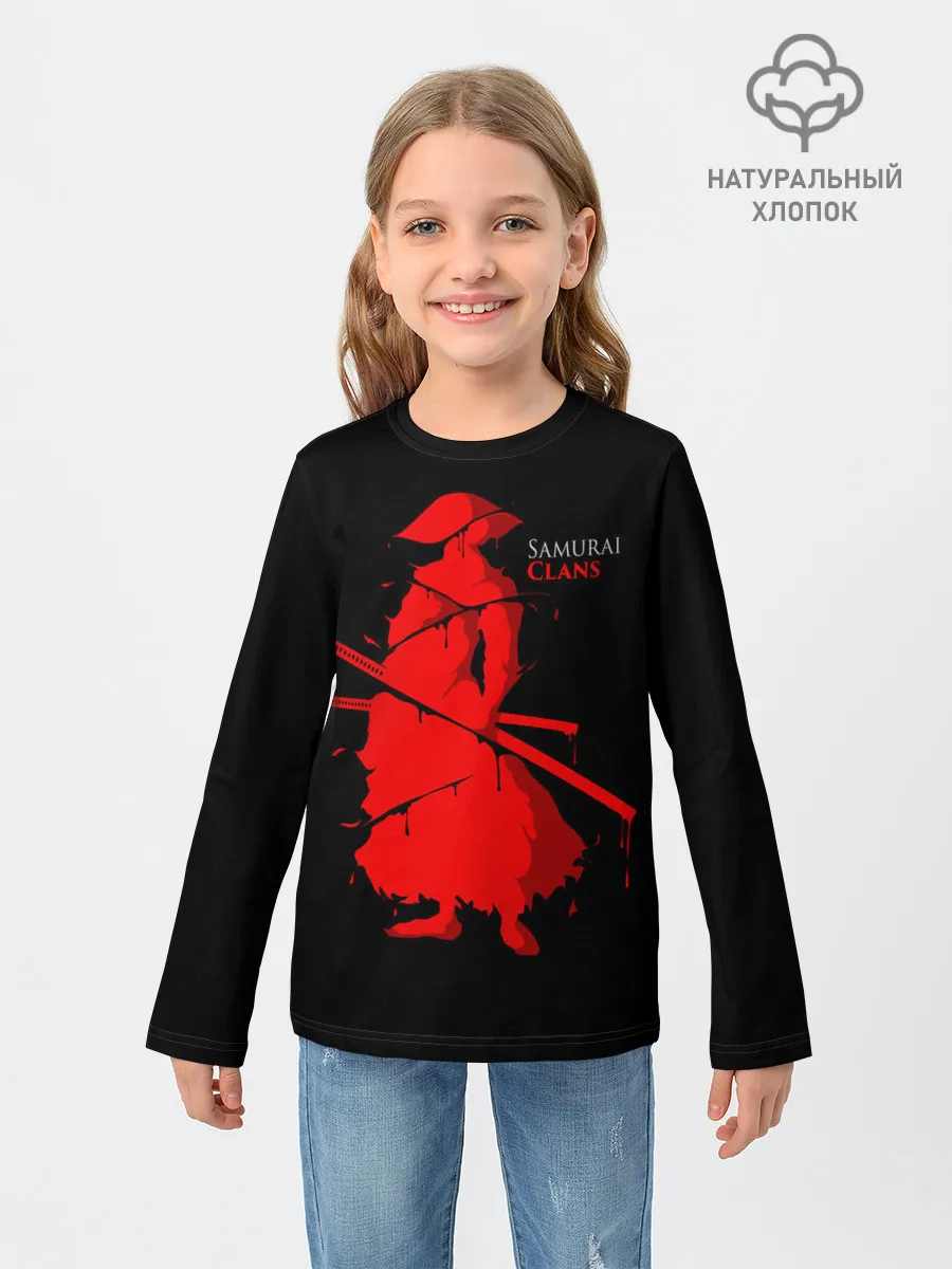 Детский лонгслив / Самурай