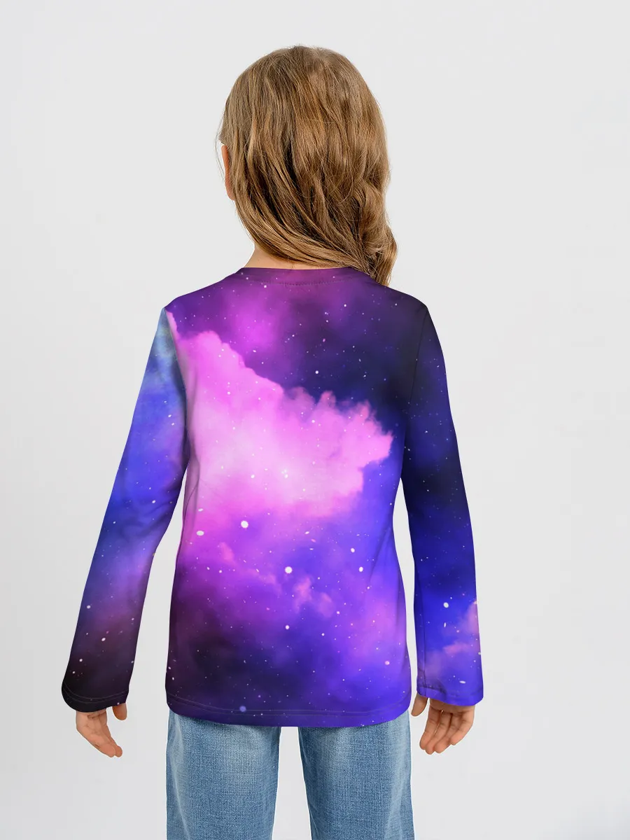 Детский лонгслив / космос