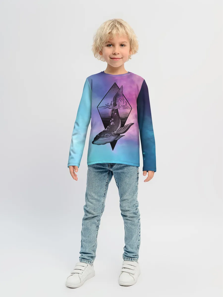 Детский лонгслив / космос