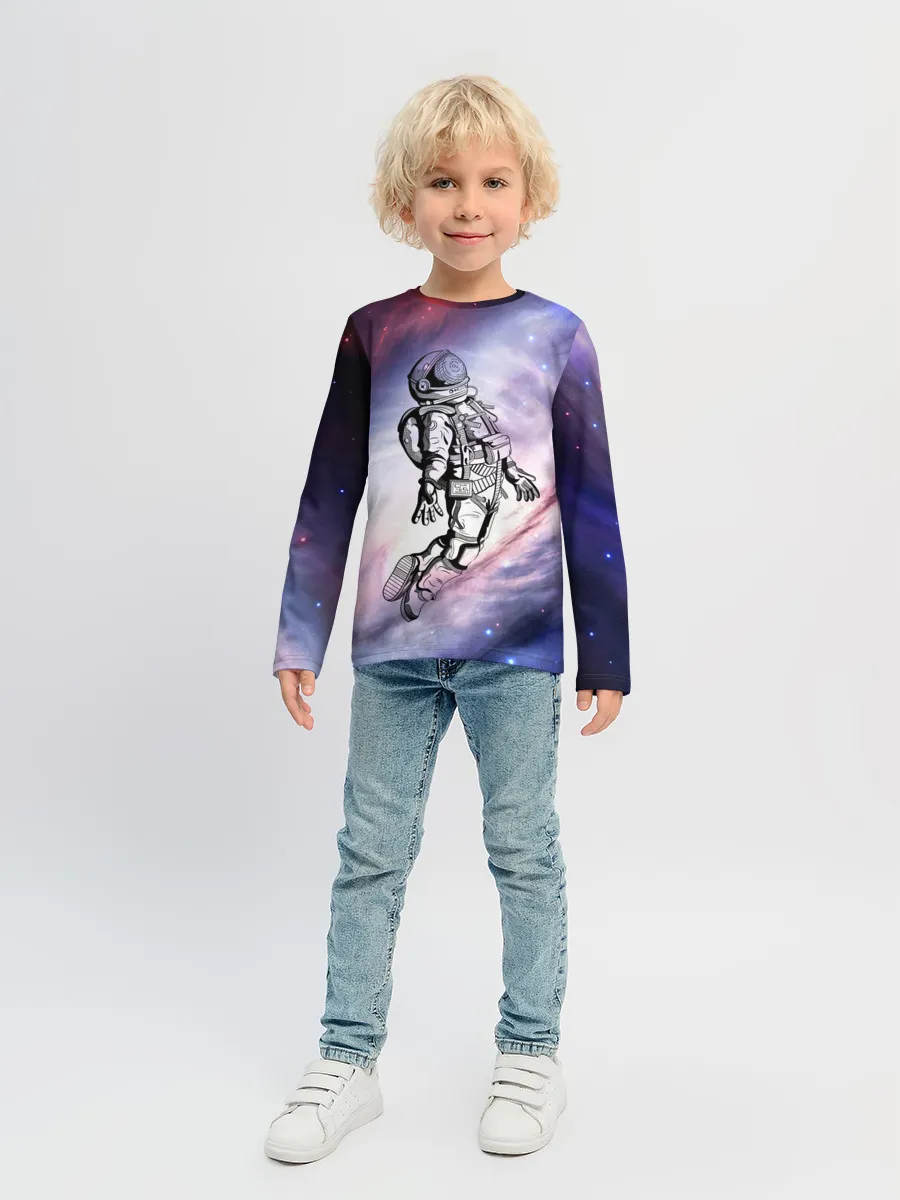 Детский лонгслив / космос
