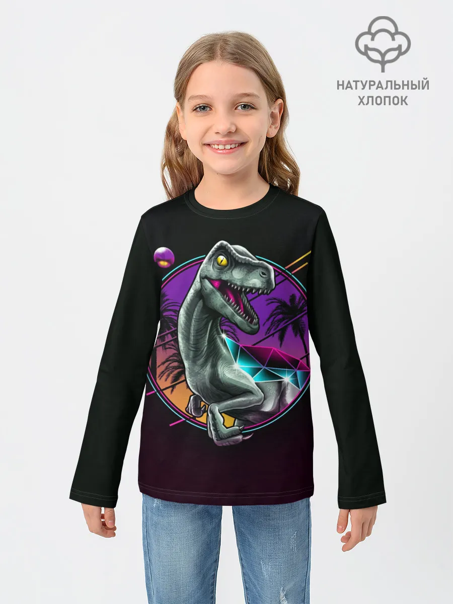 Детский лонгслив / неон