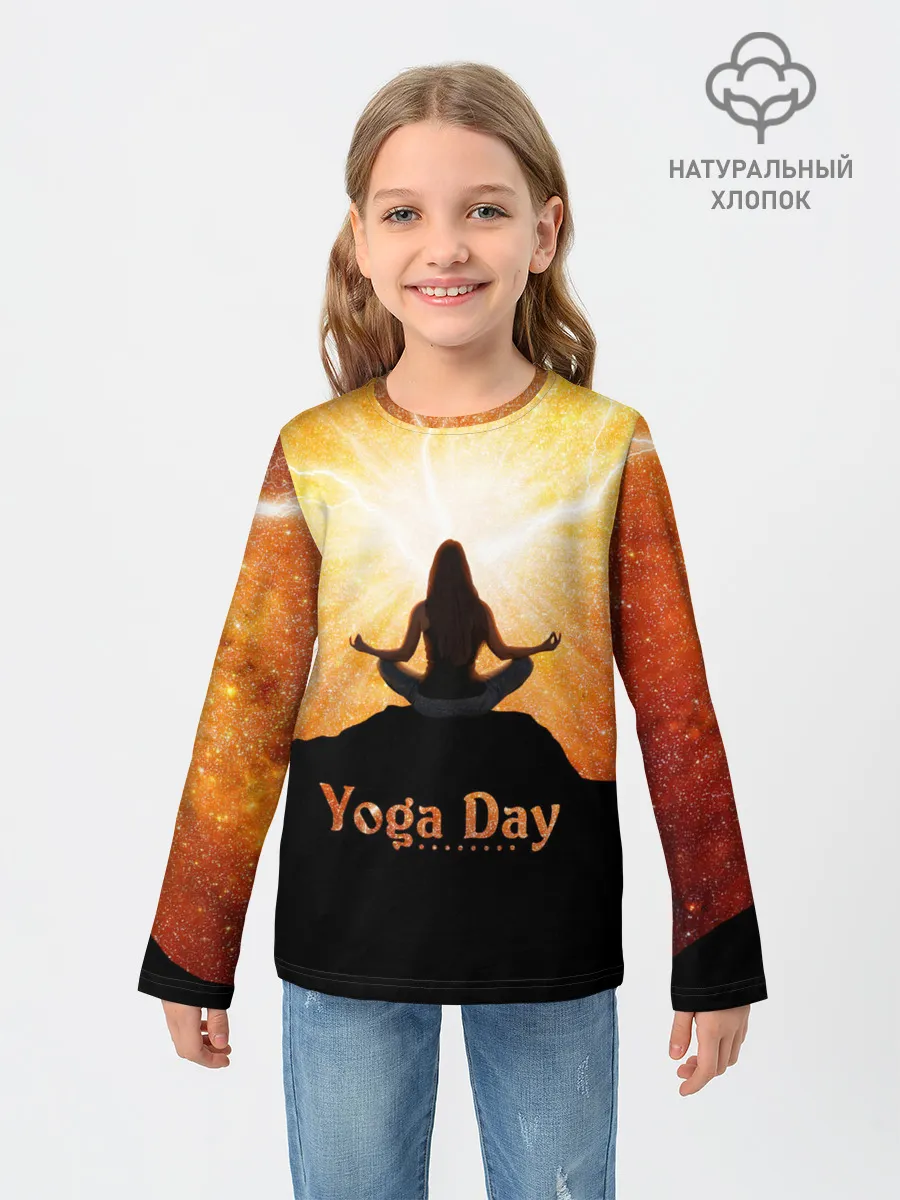 Детский лонгслив / International Yoga Day