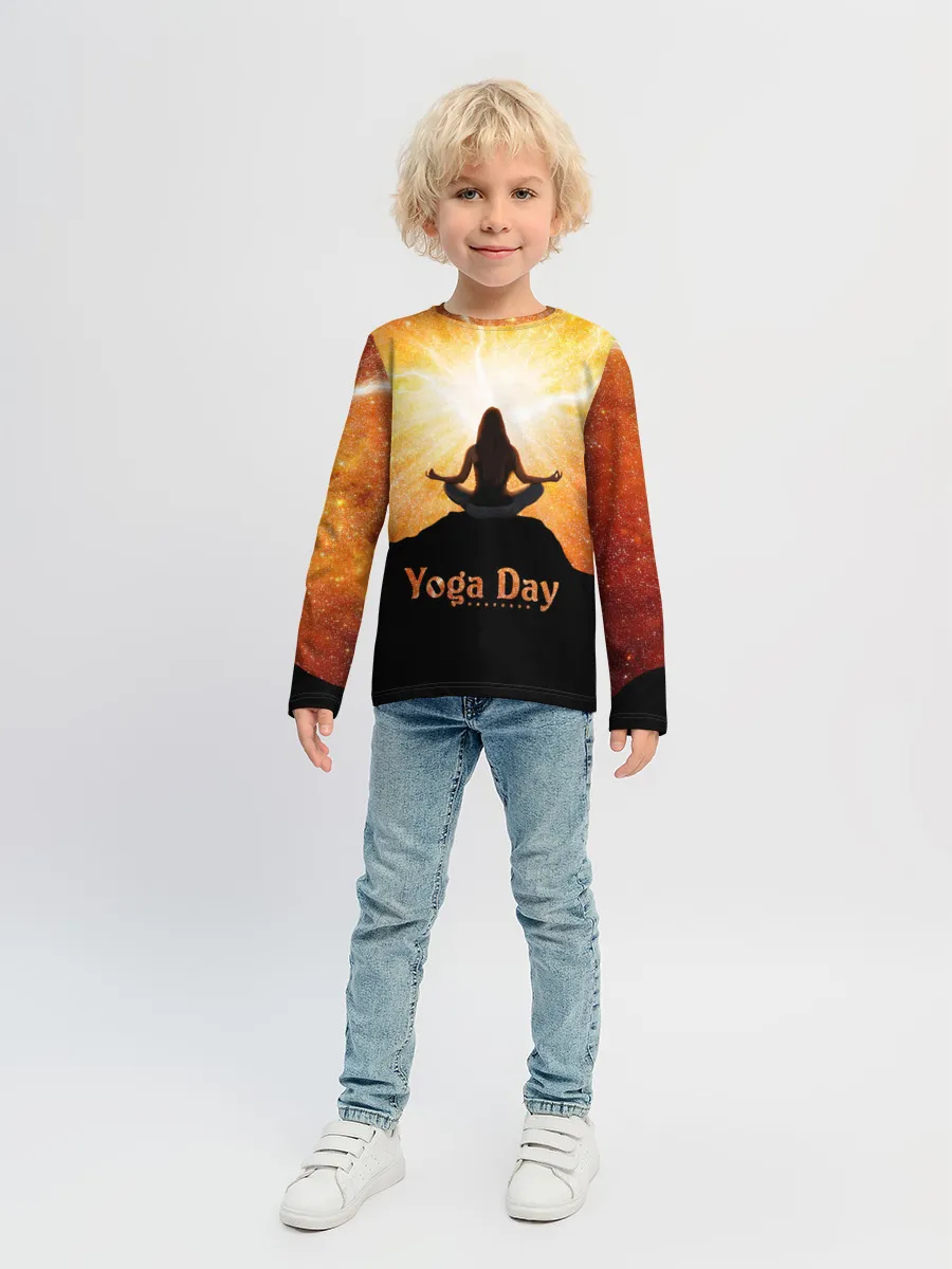 Детский лонгслив / International Yoga Day