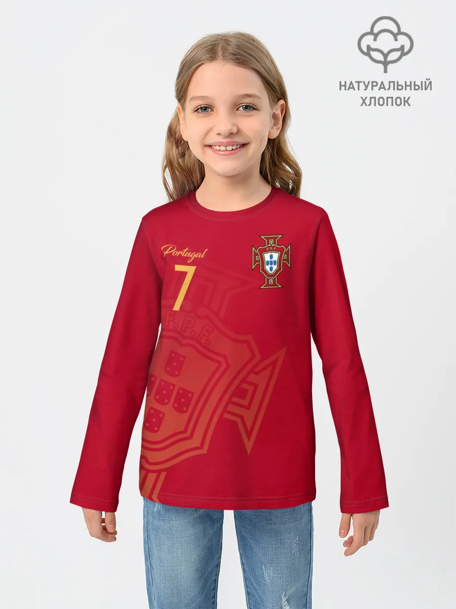 Детский лонгслив / Криштиану Роналду