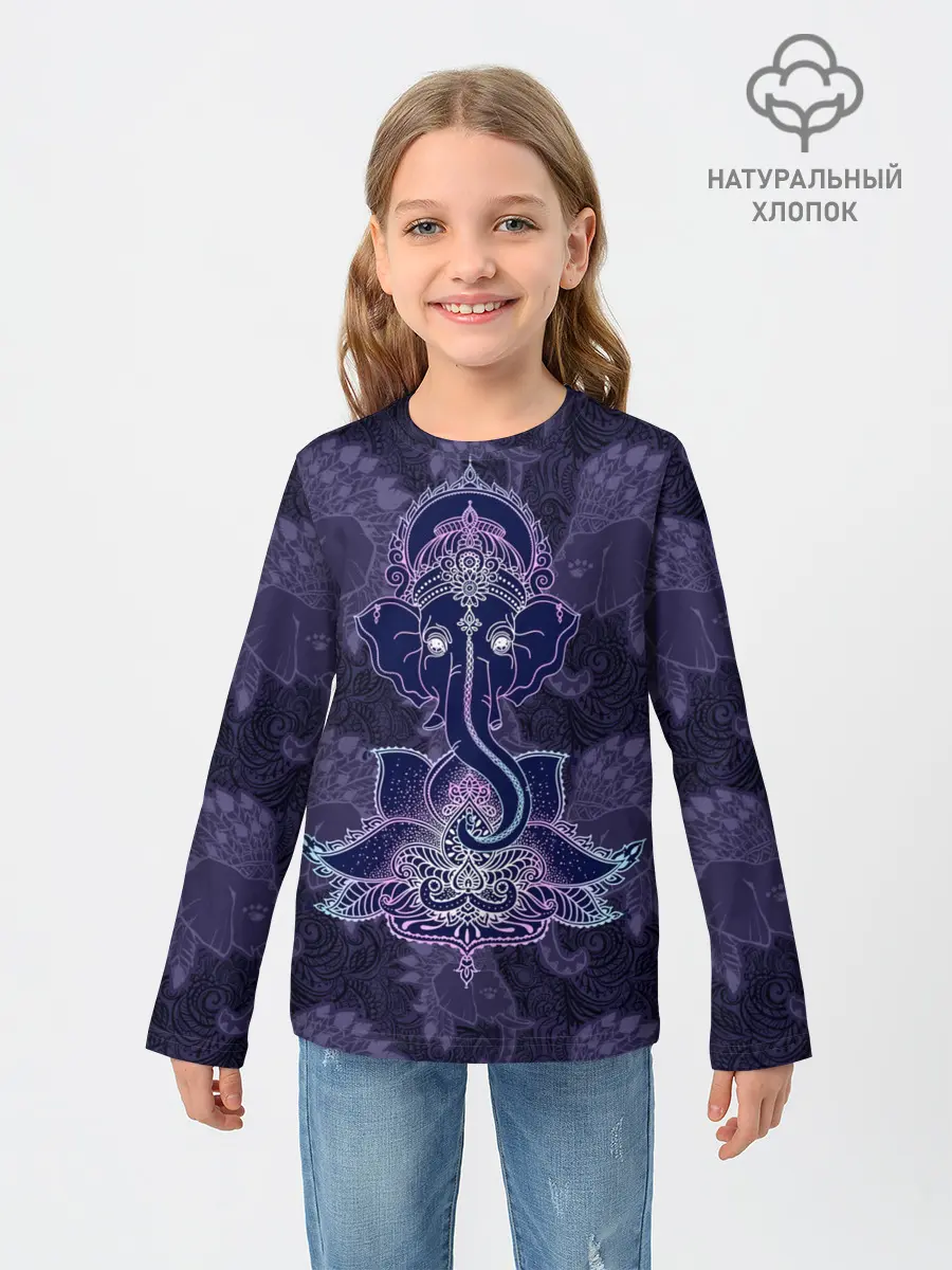 Детский лонгслив / Ганеша