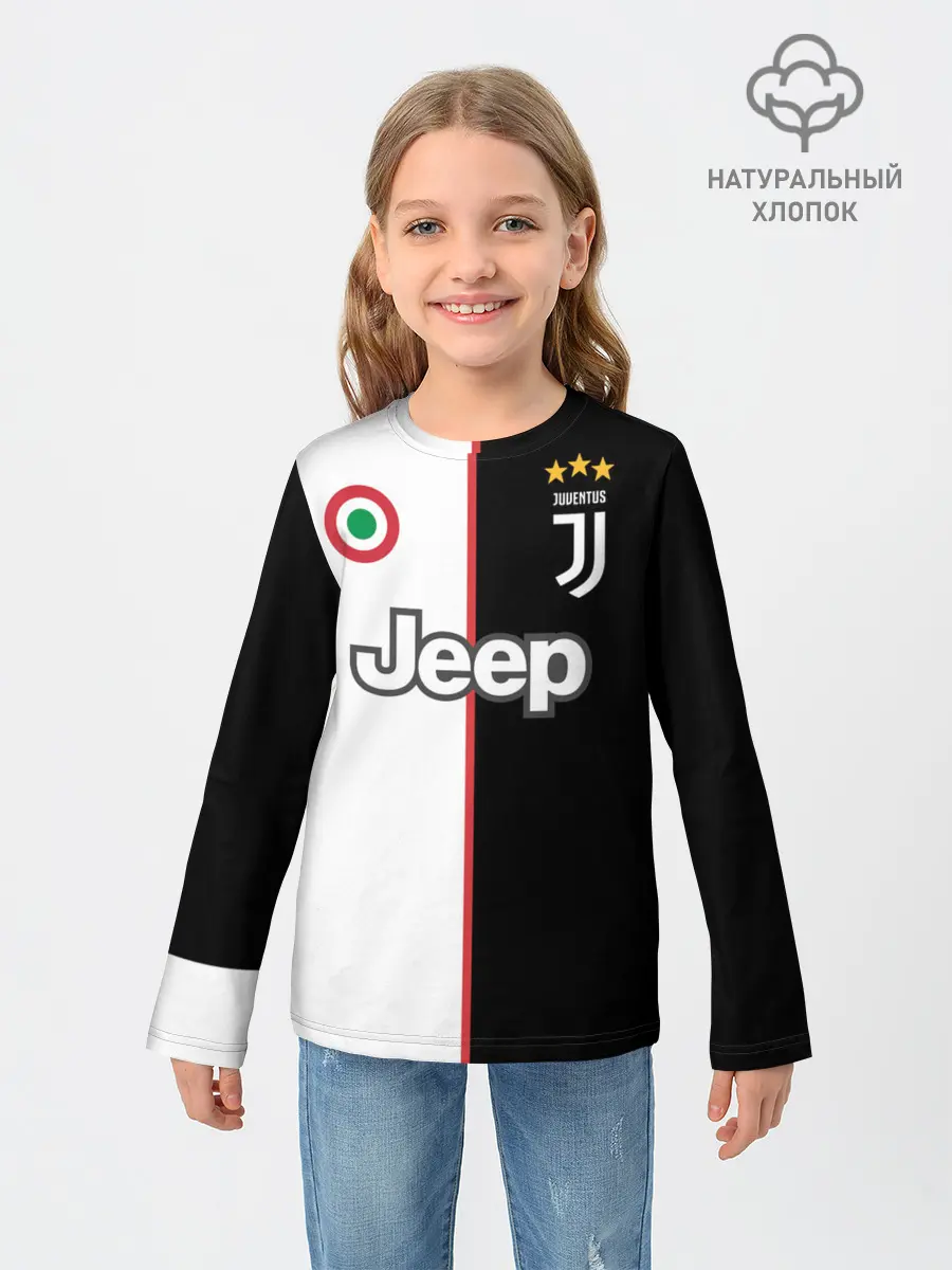 Детский лонгслив / Ronaldo Juventus Home 19/20